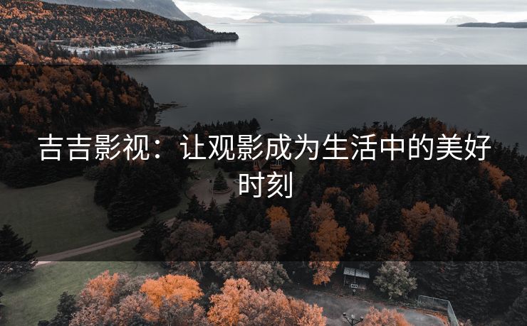 吉吉影视：让观影成为生活中的美好时刻